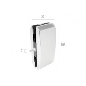 1130 - SUPORTE  PARA  VIDRO BASCULANTE COM PINO DE INOX